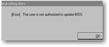 Upgrading BIOS Error
