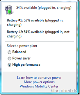 Toshiba m400 Battery Sceenshot