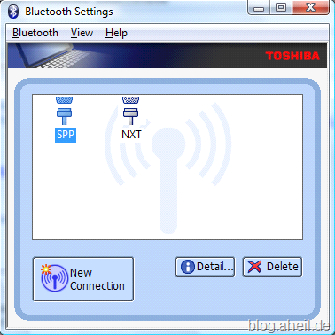 Toshiba Blootooth Settings