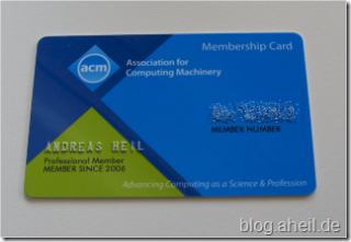 ACM Mebmership Card