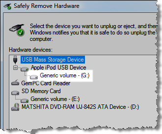 Safely Remove Hardware