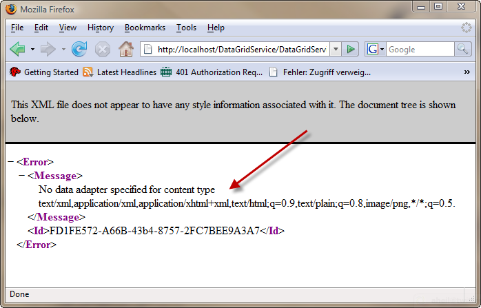 WebComposition/DGS supports Accept Headers