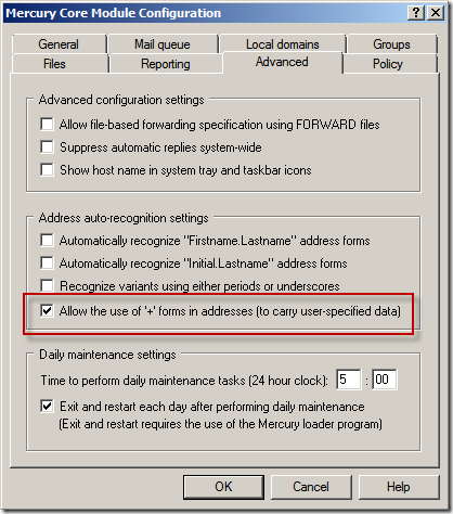 Mecury Coe Module Configuration