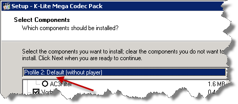 K-Lite Mega Codec Pack Setup Dialog