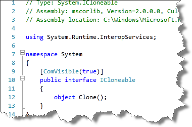 Visual Studio Metadata View