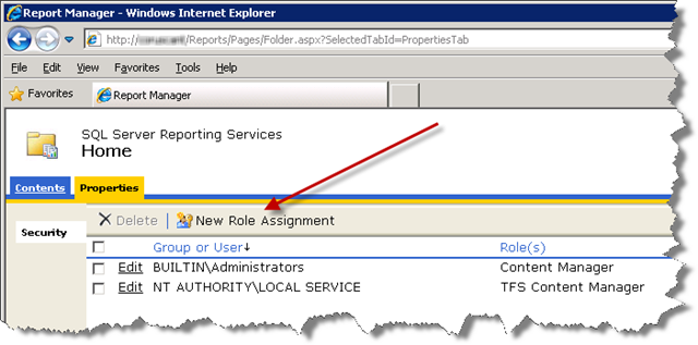 SQL Server Repoting Services - Home