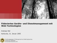 Föderiertes Geräte- und Dienstmanagement mit Web-Technologien