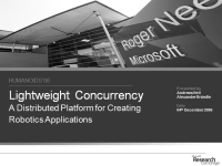Lightweight Concurrency Lightweight Concurrency