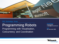 Programming Robots Programming Robots