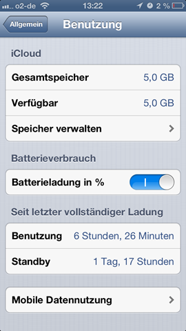 iPhone 5 Battery Life