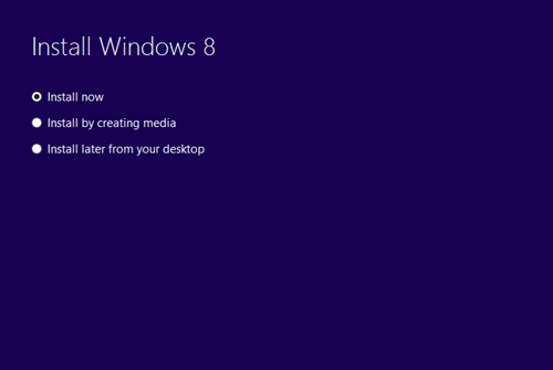 Install Windows 8