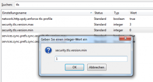 Firefox TLS 1