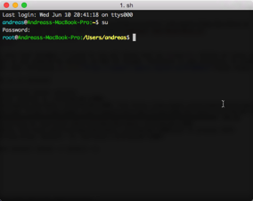 su on Mac OS