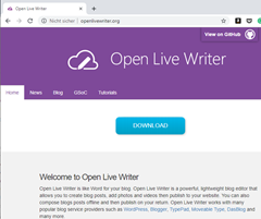 Open Live Writer Homepage