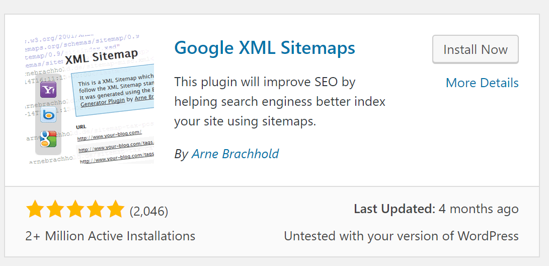 Google XML SItemap Plugin