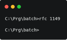 rfc batch file call on cmd.exe