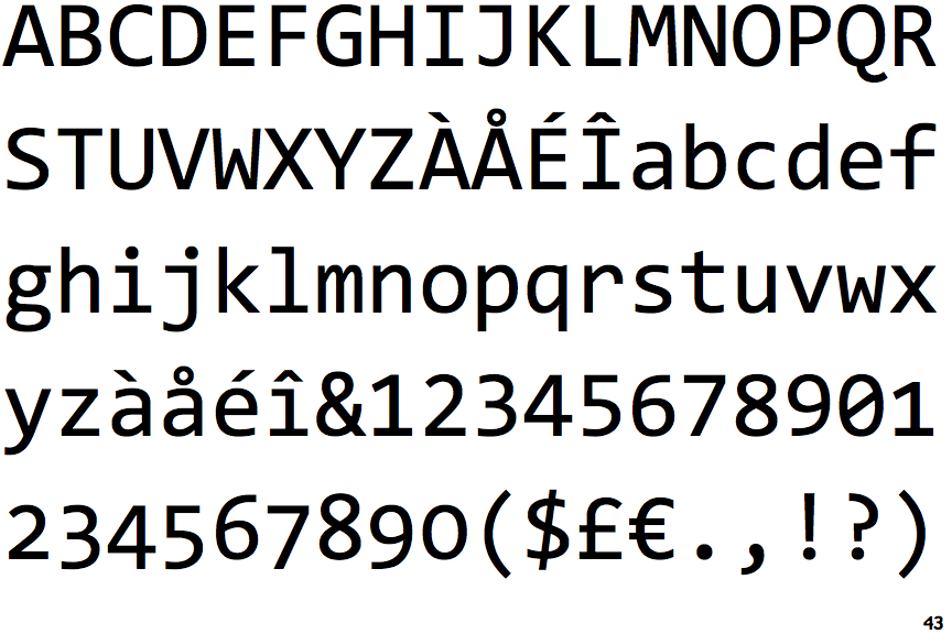 Consolas Font Example
